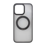 Rvelon iPhone 15 Pro Cover Roterbart MagSafe Stativ Mat Sort