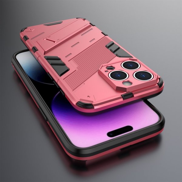 iPhone 15 Pro Cover med Støtteben Magenta