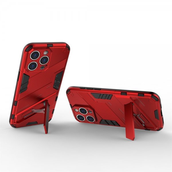 iPhone 15 Pro Cover med Stativ Rød
