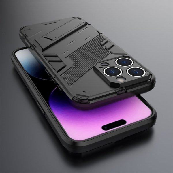 iPhone 15 Pro Cover med Støtteben Sort