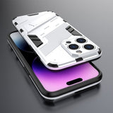 iPhone 15 Pro Cover med Stativ Hvid