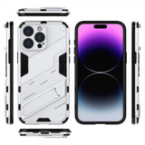iPhone 15 Pro Cover med Stativ Hvid