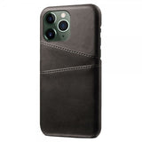 iPhone 15 Pro Cover med to Kortlommer Sort