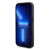 Guess iPhone 15 Pro Cover Metal Logo Rhinsten Sort