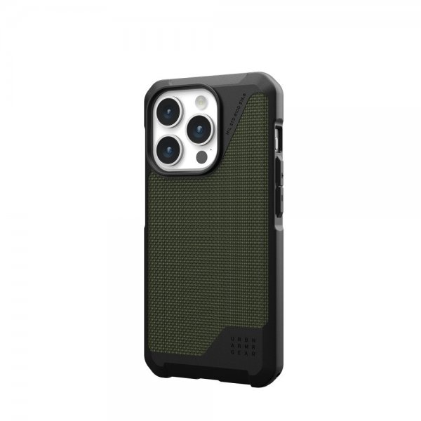 Urban Armor Gear (UAG) iPhone 15 Pro Cover Metropolis LT MagSafe Kevlar Olive
