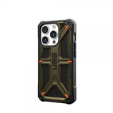 Urban Armor Gear (UAG) iPhone 15 Pro Cover Monarch Kevlar Element Green
