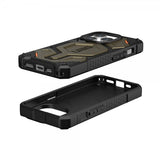 Urban Armor Gear (UAG) iPhone 15 Pro Cover Monarch Pro MagSafe Kevlar Element Green