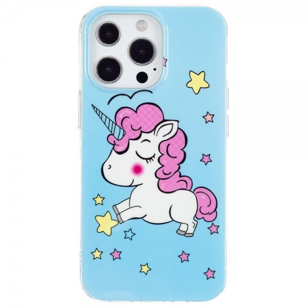 iPhone 15 Pro Cover Motiv Enhjørning