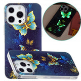 iPhone 15 Pro Cover Motiv Gyldne Sommerfugle