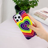 iPhone 15 Pro Cover Motiv Hjerte mønster