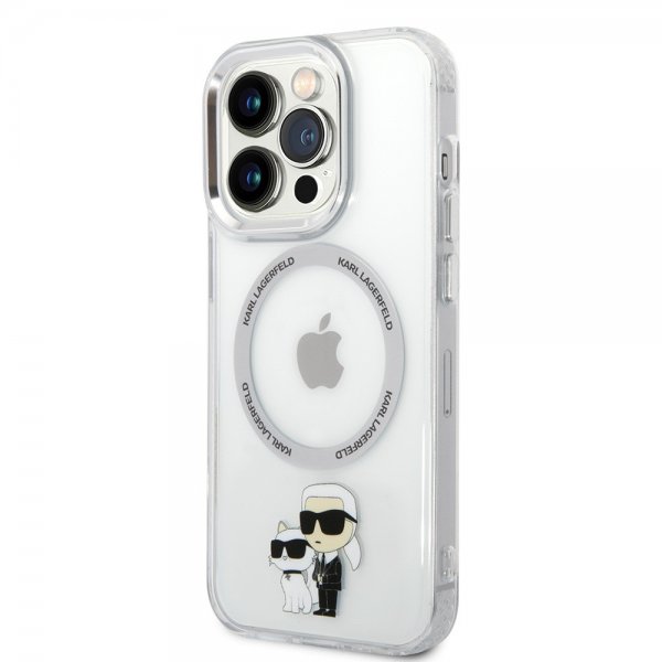Karl Lagerfeld iPhone 15 Pro Cover NFT Karl & Choupette Transparent