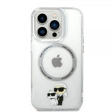 Karl Lagerfeld iPhone 15 Pro Cover NFT Karl & Choupette Transparent