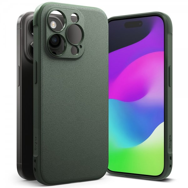 Ringke iPhone 15 Pro Cover Onyx Dark Green