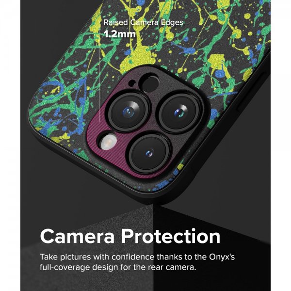 Ringke iPhone 15 Pro Cover Onyx Design Action Painting