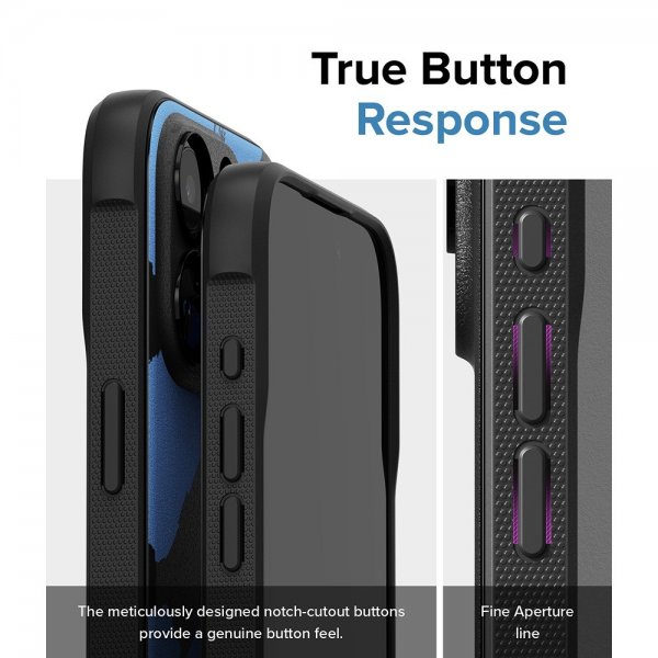 Ringke iPhone 15 Pro Cover Onyx Design Blue Brush