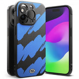 Ringke iPhone 15 Pro Cover Onyx Design Blue Brush