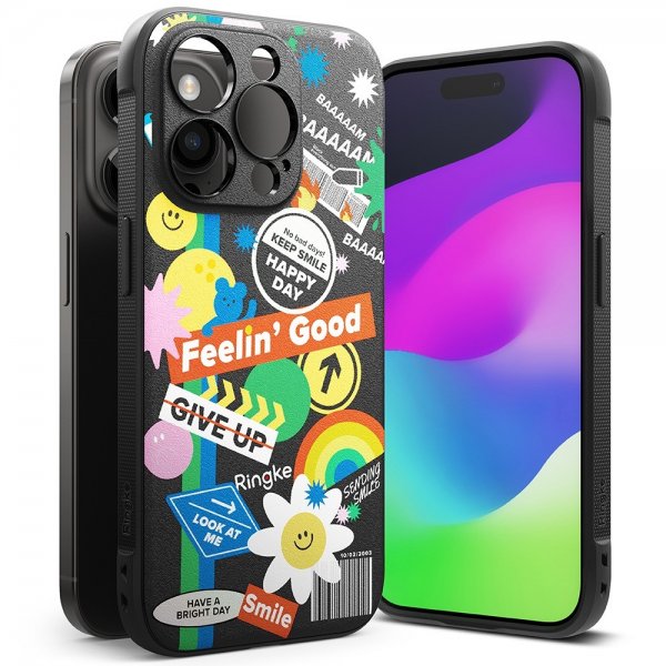 Ringke iPhone 15 Pro Cover Onyx Design Sticker