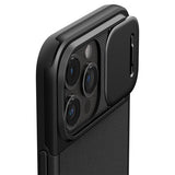 Spigen iPhone 15 Pro Cover Optik Armor MagFit Sort