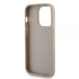 Guess iPhone 15 Pro Cover Perforated Glitter Guld