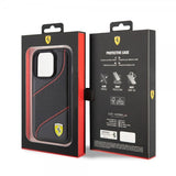 Ferrari iPhone 15 Pro Cover Perforeret Sort