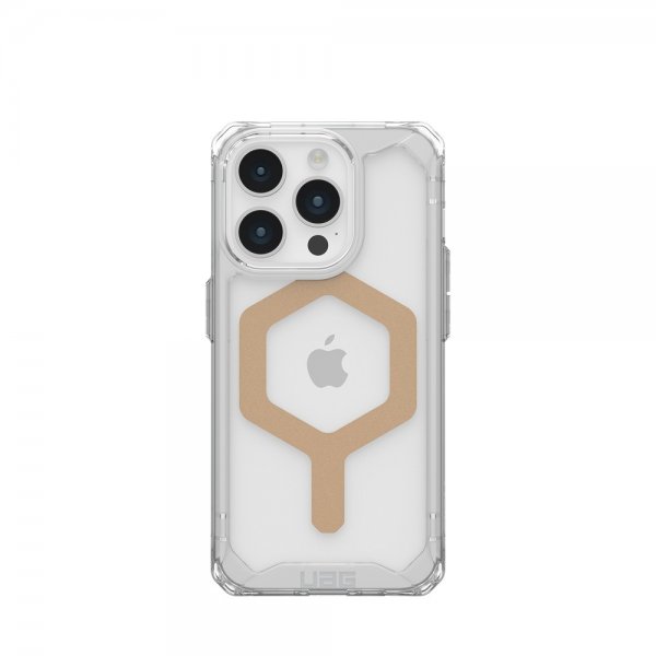 Urban Armor Gear (UAG) iPhone 15 Pro Cover Plyo MagSafe Ice Guld
