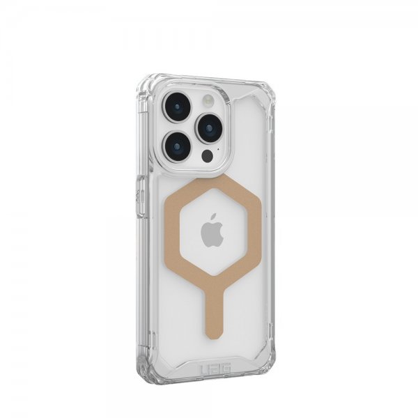 Urban Armor Gear (UAG) iPhone 15 Pro Cover Plyo MagSafe Ice Guld