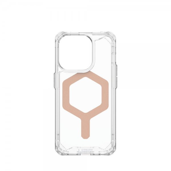 Urban Armor Gear (UAG) iPhone 15 Pro Cover Plyo MagSafe Ice Rose Gold