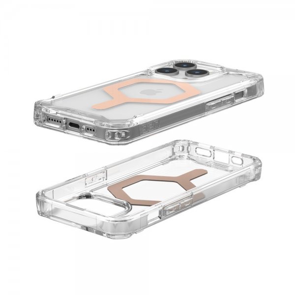 Urban Armor Gear (UAG) iPhone 15 Pro Cover Plyo MagSafe Ice Rose Gold