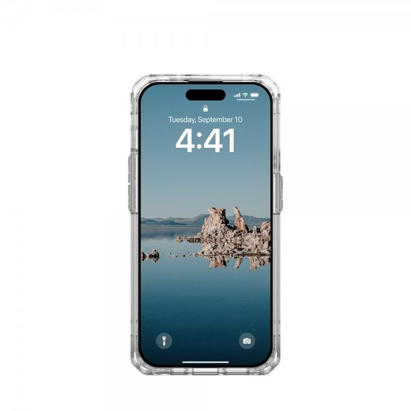 Urban Armor Gear (UAG) iPhone 15 Pro Cover Plyo MagSafe Ice Silver