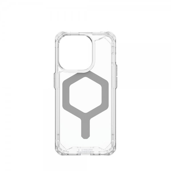 Urban Armor Gear (UAG) iPhone 15 Pro Cover Plyo MagSafe Ice Silver