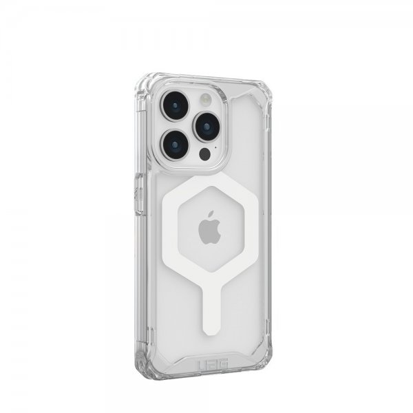 Urban Armor Gear (UAG) iPhone 15 Pro Cover Plyo MagSafe Ice Hvid