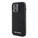 Karl Lagerfeld iPhone 15 Pro Cover Quilted K Pattern Sort