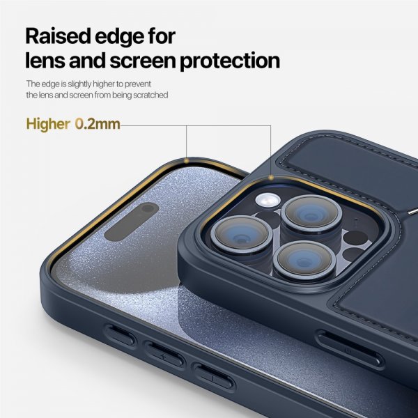 Dux Ducis iPhone 15 Pro Cover Rafi II Series MagSafe Blå
