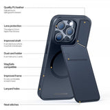 Dux Ducis iPhone 15 Pro Cover Rafi II Series MagSafe Blå