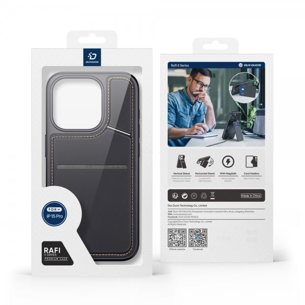 Dux Ducis iPhone 15 Pro Cover Rafi II Series MagSafe Sort