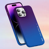X-Level iPhone 15 Pro Cover Rainbow Series Blå