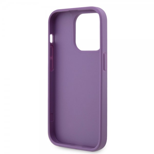 Guess iPhone 15 Pro Cover Rhinestone Lilla
