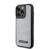 Karl Lagerfeld iPhone 15 Pro Cover Rhinestone Sølv