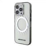 Mercedes Benz iPhone 15 Pro Cover Rhombus Pattern MagSafe AMG Transparent