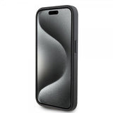 Karl Lagerfeld iPhone 15 Pro Cover Saffiano Double Cardslot Sort