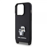 Karl Lagerfeld iPhone 15 Pro Cover Saffiano Karl & Choupette Crossbody Sort