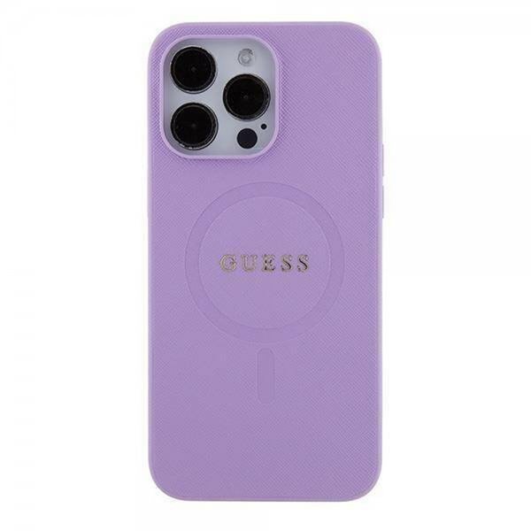 Guess iPhone 15 Pro Cover Saffiano MagSafe Lilla