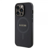 Guess iPhone 15 Pro Cover Saffiano MagSafe Sort