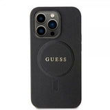 Guess iPhone 15 Pro Cover Saffiano MagSafe Sort