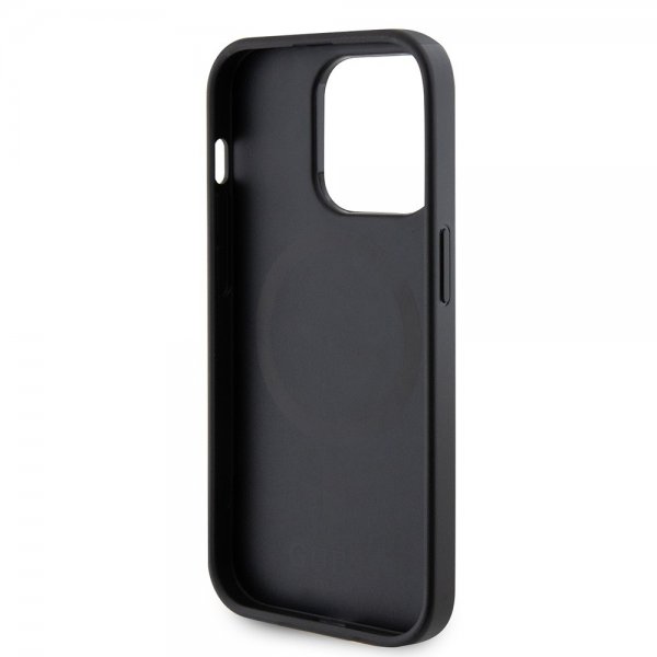 Guess iPhone 15 Pro Cover Saffiano MagSafe Sort