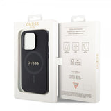 Guess iPhone 15 Pro Cover Saffiano MagSafe Sort