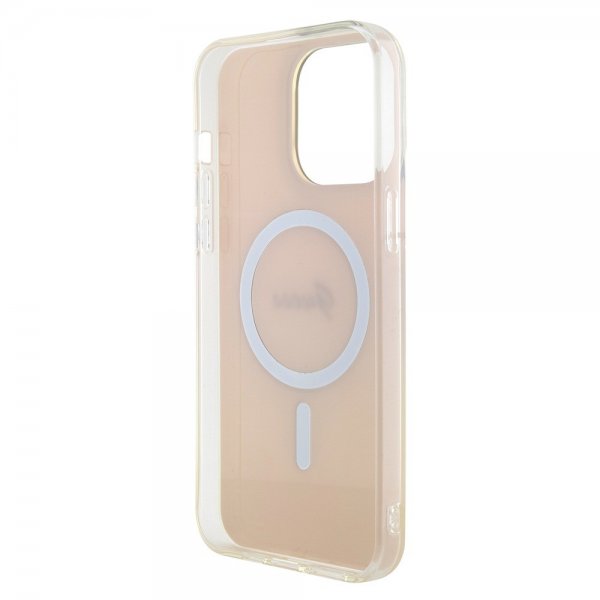 Guess iPhone 15 Pro Cover Script MagSafe Pink