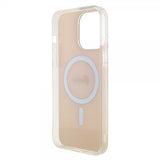 Guess iPhone 15 Pro Cover Script MagSafe Pink