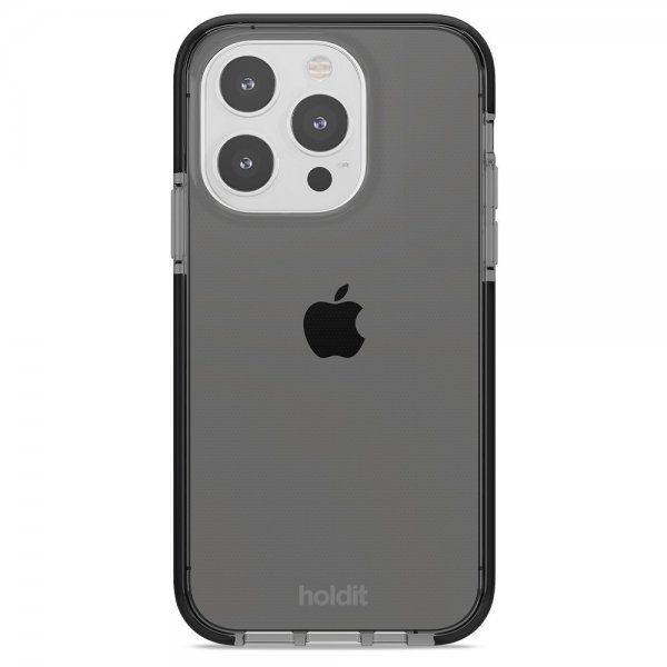 Holdit iPhone 15 Pro Cover Seethru Sort