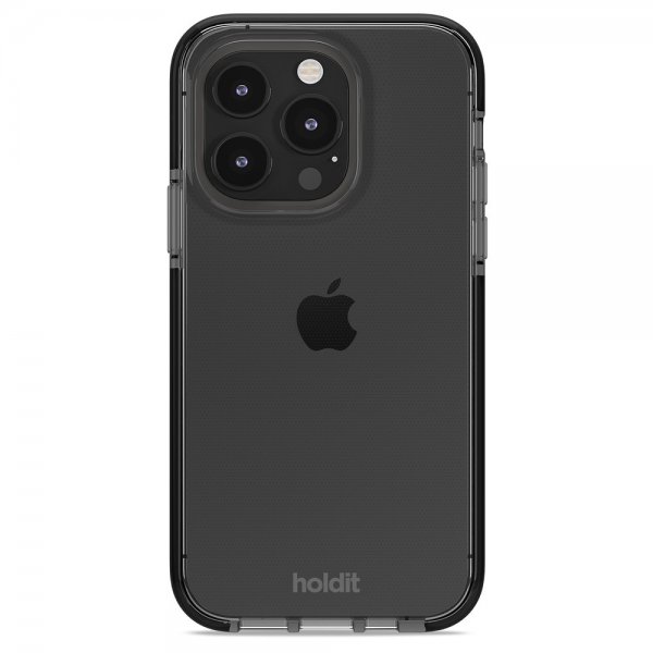 Holdit iPhone 15 Pro Cover Seethru Sort